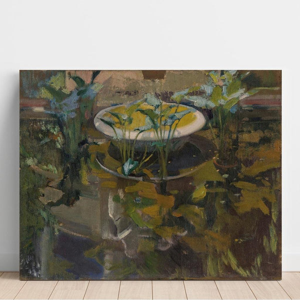 Reproduktion av målningen av trädgården i Casa Sorolla - Joaquín Sorolla