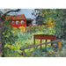 Reproduktion av målningen Trädgård med röd hus - Edvard Munch