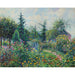 Reproduktion av målningen av trädgård och hönshus hos Octave Mirbeau, Les Damps - Camille Pissarro