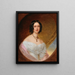 Porträtt av Pauline Comtesse Nostitz 1801-1881 - Jaroslav Čermák — inramlat konstverk på väggen