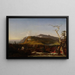ett bergshem i Catskill - Jasper Francis Cropsey — inramlat konstverk på väggen