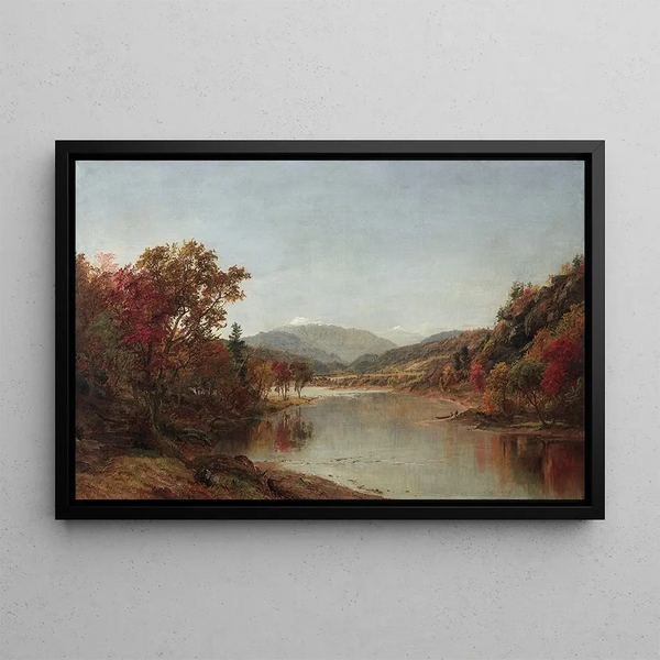 Mont Washington, New Hampshire - Jasper Francis Cropsey — inramlat konstverk på väggen