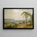 La vallée de Wyoming - Jasper Francis Cropsey — inramlat konstverk på väggen
