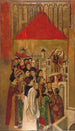 Uppenbarelsen av Saint Michel vid Saint-Ange-slottet - Jaume Huguet — vy av konstverket