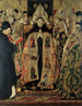 invigningen av helige Augustinus - Jaume Huguet — vy av konstverket