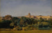 Rom, vy över Saint-Pierre och Castel Sant'Angelo - Jean-Achille Benouville — vy av konstverket