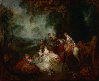 Fête champêtre - Jean-Antoine Watteau — vy av konstverket