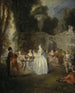 Fêtes Vénitiennes - Jean-Antoine Watteau — vy av konstverket