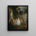 Fêtes Vénitiennes - Jean-Antoine Watteau — inramlat konstverk på väggen