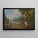 L'Embarquement för Cythère - Jean-Antoine Watteau — inramlat konstverk på väggen