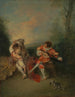 La Surprise - Jean-Antoine Watteau — vy av konstverket