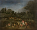 La revanche des paysans - Jean-Antoine Watteau — vy av konstverket