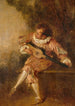 Le Donneur de sérénades - Jean-Antoine Watteau — vy av konstverket