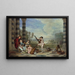 Les Charmes de la vie - Jean-Antoine Watteau — inramlat konstverk på väggen
