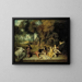Les plaisirs de l'amour - Jean-Antoine Watteau — inramlat konstverk på väggen