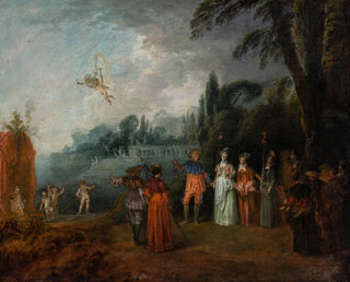 L'Embarquement för Cythera - Jean-Antoine Watteau — vy av konstverket