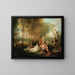 Le Festin de l'amour - Jean-Antoine Watteau — inramlat konstverk på väggen