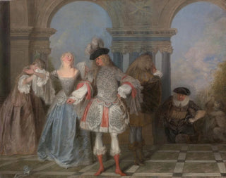 Les Comédiens français - Jean-Antoine Watteau — vy av konstverket