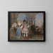 Les Comédiens français - Jean-Antoine Watteau — inramlat konstverk på väggen