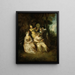 La sérénade italienne - Jean-Antoine Watteau — inramlat konstverk på väggen