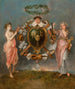 L'Union de la musique et de la comédie - Jean-Antoine Watteau — vy av konstverket