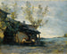 En café vid Vaugirard - Jean-Baptiste-Camille Corot — vy av konstverket
