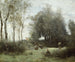 Le Pont des rendez-vous - Jean-Baptiste-Camille Corot — vy av konstverket