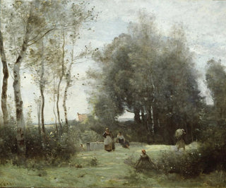 Le Pont des rendez-vous - Jean-Baptiste-Camille Corot — vy av konstverket