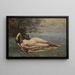 Bacchante vid havet - Jean-Baptiste-Camille Corot — inramlat konstverk på väggen