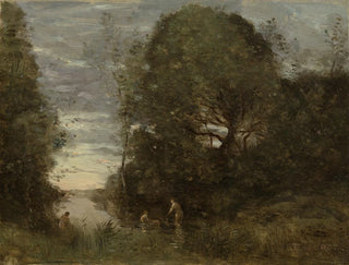 JeanBaptisteCamille Corot - Baigneuses dans une crique boise.webp