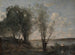 Le batelier parmi les roseaux - Jean-Baptiste-Camille Corot — vy av konstverket