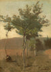 blomsterbukett av träd med skymningseffekt - Jean-Baptiste-Camille Corot — vy av konstverket