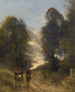 galliska kavaller i landskap - Jean-Baptiste-Camille Corot — vy av konstverket