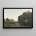 Chaville på morgonen på våren - Jean-Baptiste-Camille Corot — inramlat konstverk på väggen