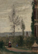 Coulommiers trädgård av M. Preschez - Jean-Baptiste-Camille Corot — vy av konstverket