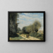 vägen i landsbygden vid Crcy-en-Brie - Jean-Baptiste-Camille Corot — inramlat konstverk på väggen