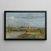 Dunkerque, den bakre hamnen - Jean-Baptiste-Camille Corot — inramlat konstverk på väggen
