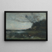 Effet du soir - Jean-Baptiste-Camille Corot — inramlat konstverk på väggen