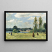 Faneuses Ville-d'Avray - Jean-Baptiste-Camille Corot — inramlat konstverk på väggen