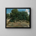 Chênes de Fontainebleau à BasBrau - Jean-Baptiste-Camille Corot — inramlat konstverk på väggen