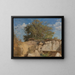 Fontainebleau, sommet de carrière boisée - Jean-Baptiste-Camille Corot — inramlat konstverk på väggen
