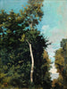 Skog på Côte de Grâce i Honfleur - Jean-Baptiste-Camille Corot — vy av konstverket