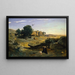 Agar dans le désert - Jean-Baptiste-Camille Corot — inramlat konstverk på väggen