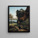 D'Albano i Italien - Jean-Baptiste-Camille Corot — inramlat konstverk på väggen