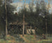 La Chaumière aux sureaux, Normandie - Jean-Baptiste-Camille Corot — vy av konstverket