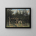La Chaumière aux sureaux, Normandie - Jean-Baptiste-Camille Corot — inramlat konstverk på väggen