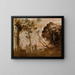La Danse des nymphes - Jean-Baptiste-Camille Corot — inramlat konstverk på väggen