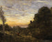 La tour dans les arbres - Jean-Baptiste-Camille Corot — vy av konstverket