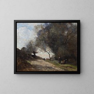 JeanBaptisteCamille Corot - La cueillette au bord du chemin.webp