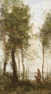 La Lisière du bois - Jean-Baptiste-Camille Corot — vy av konstverket